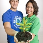 Compost from the BioReactor is used to give young plants a good start!